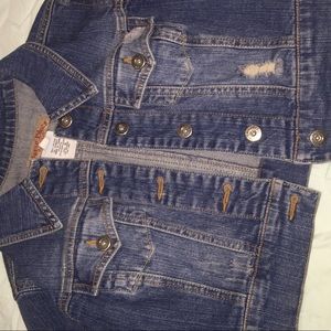 cropped jean jacket